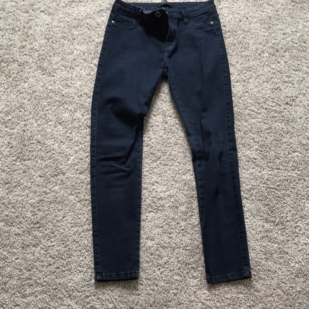 Dark jean stretchy pants